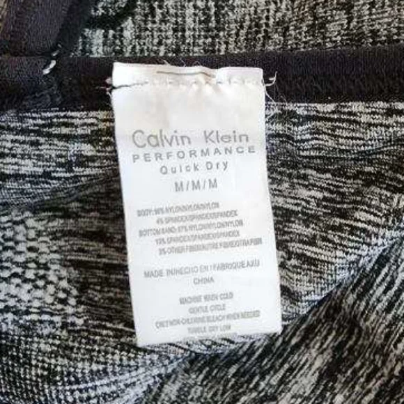 Calvin Klein Size M Grey Strappy-Front Sports Bra - Picture 4 of 4